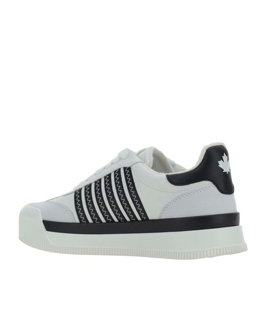 DSquared² Multicolor Striped Round Toe Sneakers