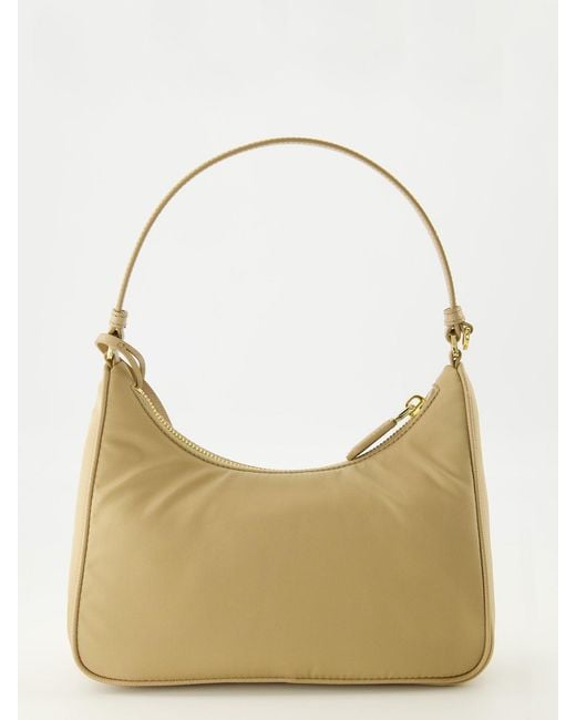 Prada Natural Re-Edition 2005 Re-Nylon And Saffiano Mini Bag