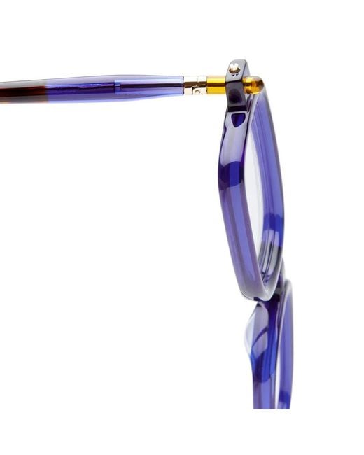 Kuboraum Blue Rectangle-Frame Glasses for men