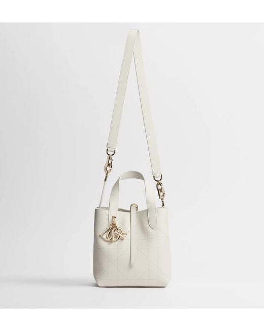 Dior White Double-Handle Shoulder Bag