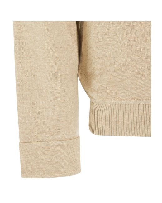 Lardini Natural Button-Front Knitted Jacket for men
