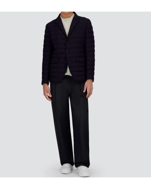 Herno Blue Ecoage Blazer for men