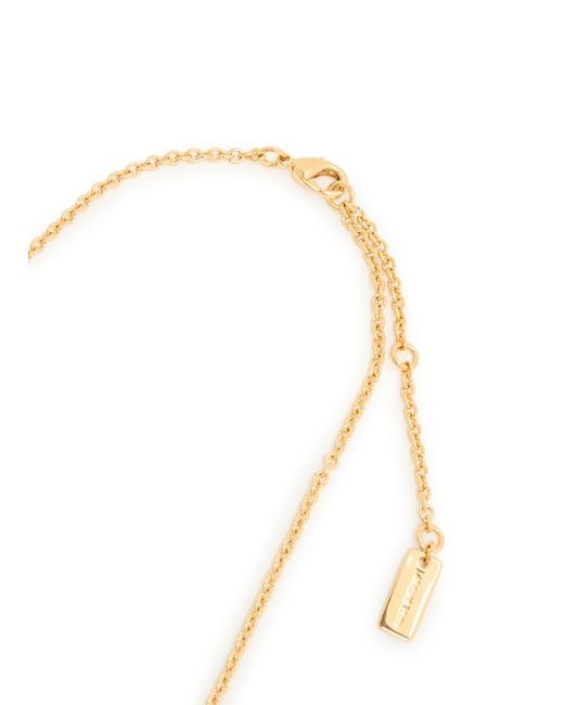 Chloé Metallic Chloé Bouquet Necklace