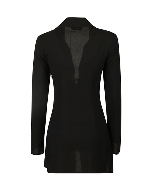 Gcds Black Long-Sleeved Shirt