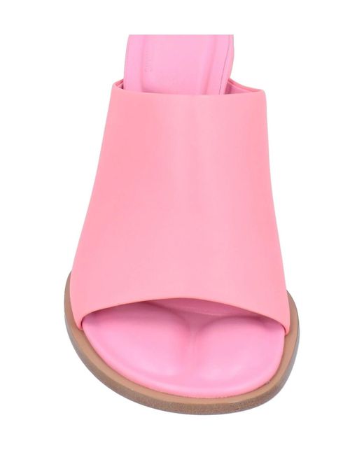Jacquemus Pink Minimalist Leather High Heel Sandals