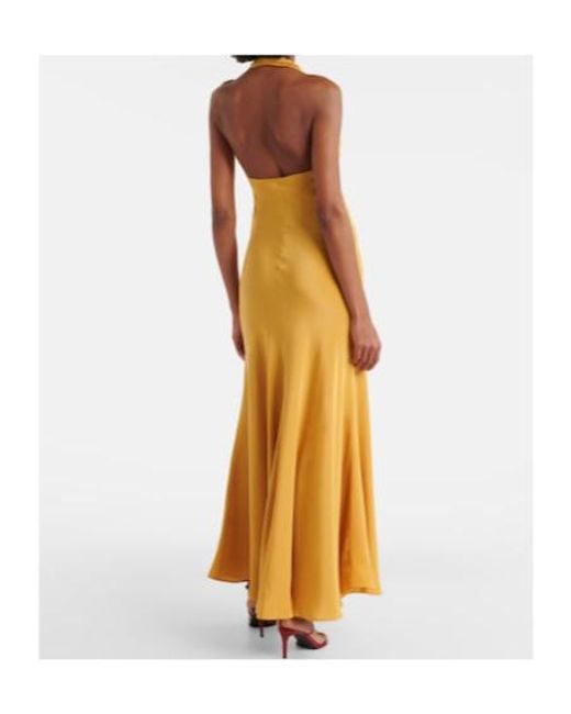Rodarte Metallic Floral Appliqué Crepe Dress