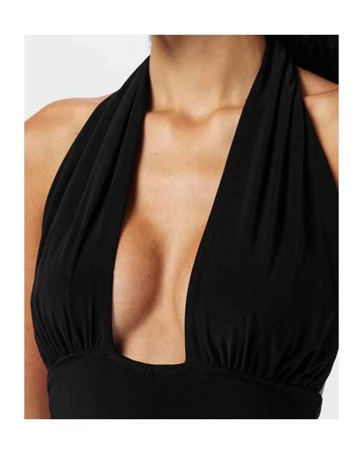 Norma Kamali Black Nk Halter Jumpsuit