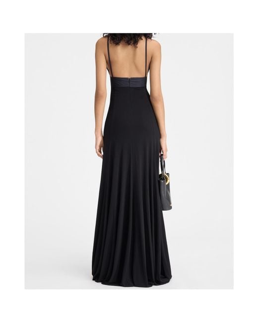 Jacquemus Black La Robe Spallina Spaghetti-Strap Evening Dress
