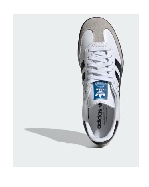 Adidas White Samba Og Sneakers