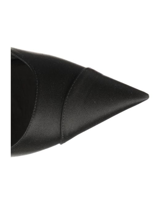 Jimmy Choo Black Brigitte 120 Satin Pumps
