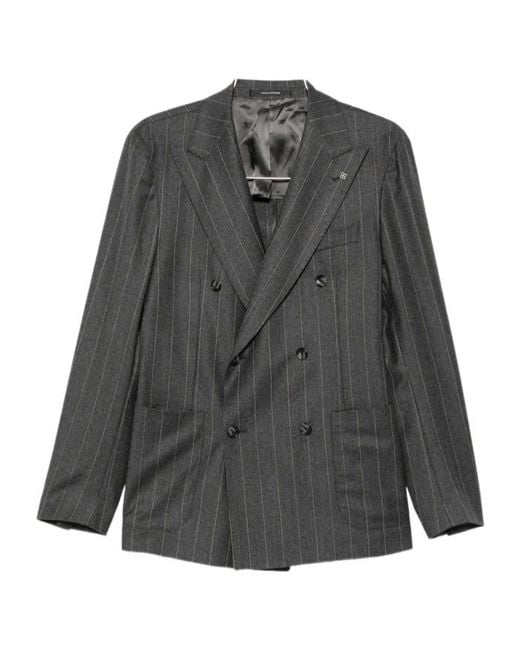 Tagliatore Gray Long-Sleeve Suit Set for men