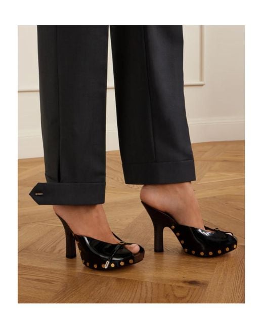Versace Black Sassi Clogs