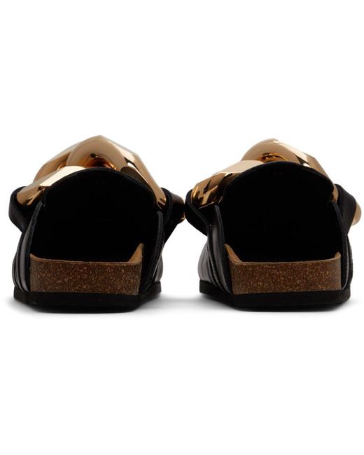 J.W. Anderson Black Chain Muller Shoes