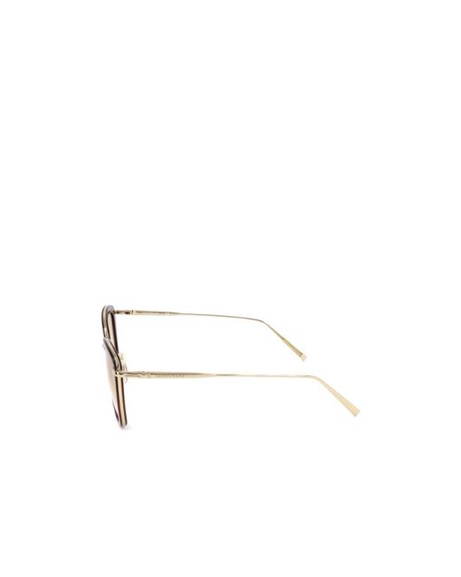 Longchamp Metallic Cat Eye Frame Sunglasses
