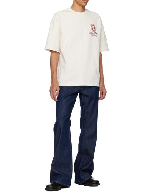 Amiri White Logo-Printed Crewneck T-Shirt for men