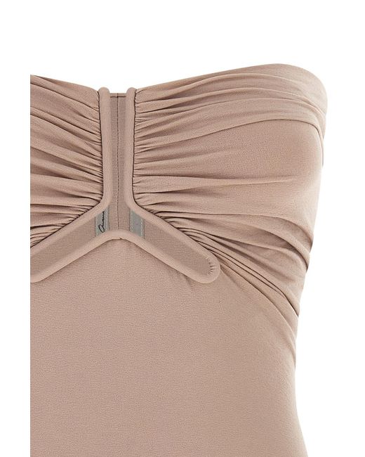 Rick Owens Brown Strapless Top