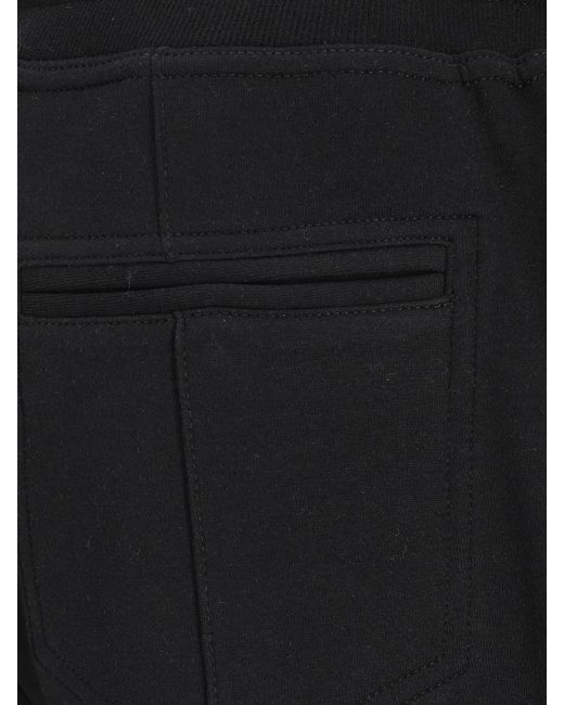 Brunello Cucinelli Black Drawstring Tapered Leg Sweatpants for men