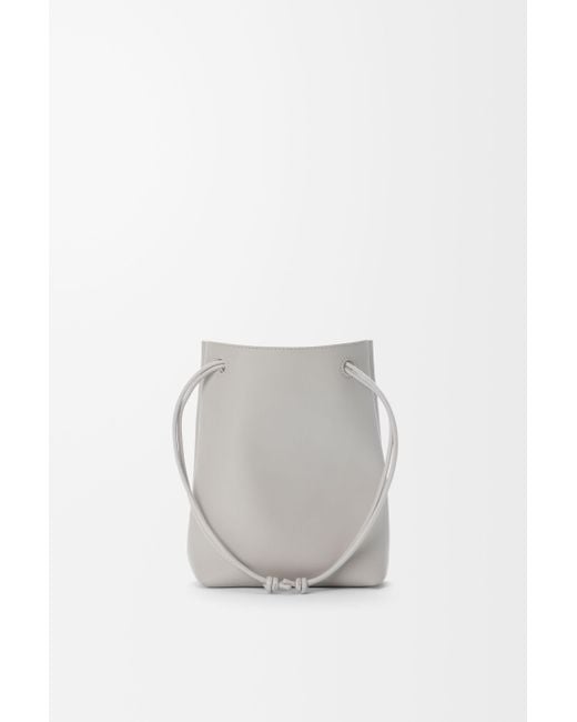 Loewe Gray Logo Shoulder Bag