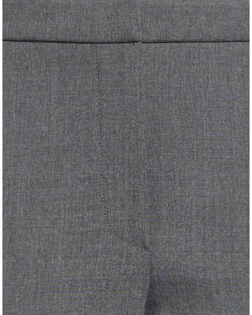Brunello Cucinelli Gray Solid-Color Casual Pants