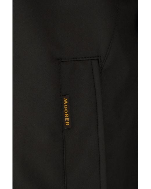 Moorer Black High-Neck Jacket for men