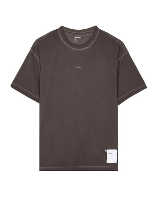 Satisfy Gray Short-Sleeved T-Shirt for men