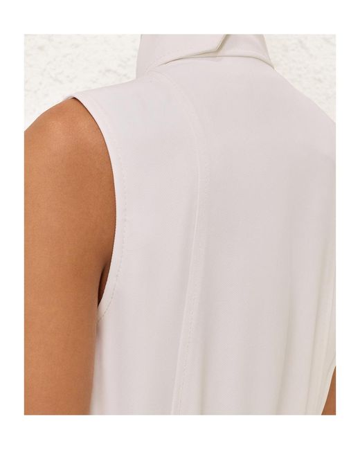 Zimmermann White Twill Luna Jumpsuit