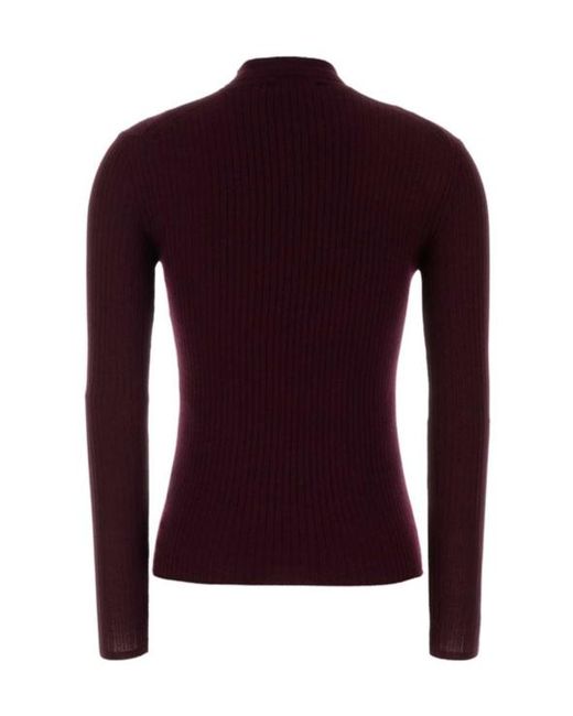 Jil Sander Purple Long-Sleeved Sweater