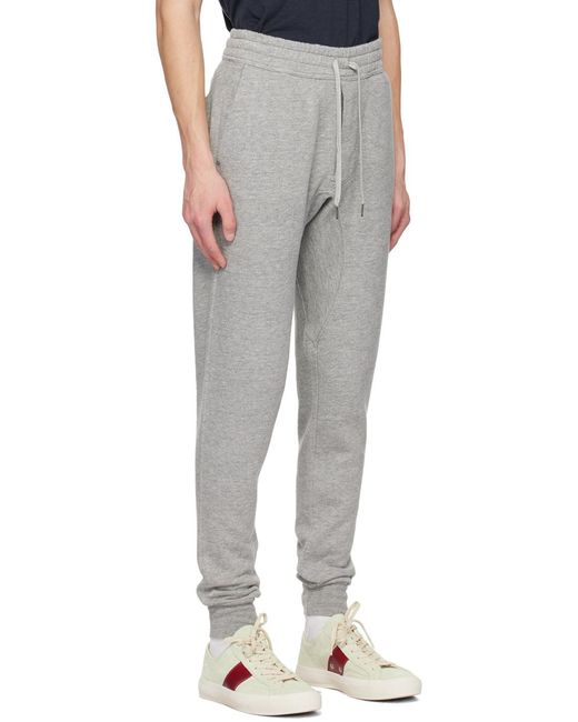 Tom Ford Gray Drawstring-Fastening Track Pants for men