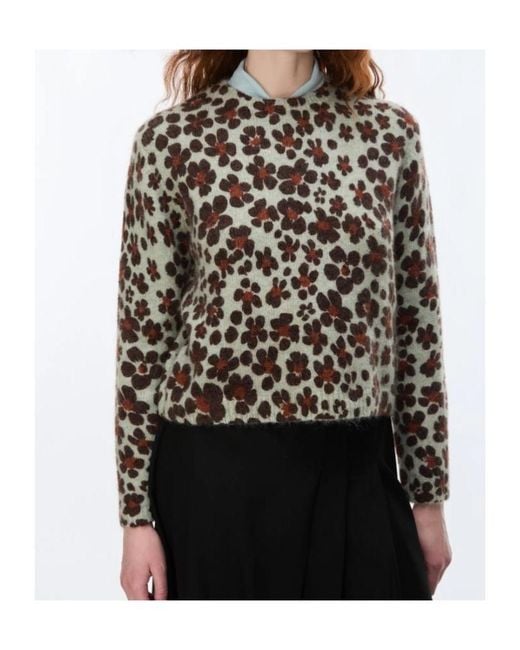 iBlues Black Printed Knit Top