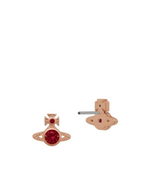 Vivienne Westwood White London Orb Stud Earrings