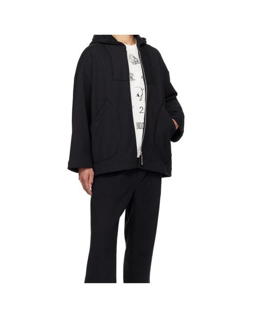 Bode Blue Sideline Wide-Sleeved Hooded Jacket for men