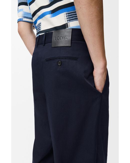 Loewe Blue Wide-Leg Trousers for men