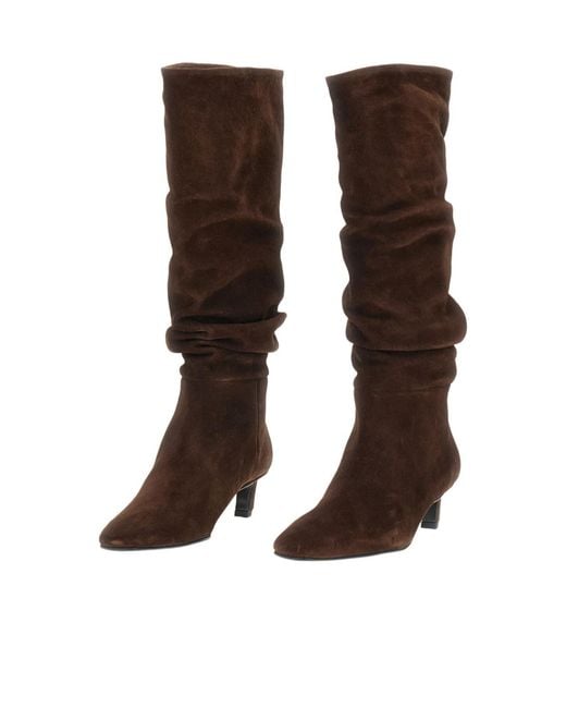 Alohas Brown Square-Toe Boots