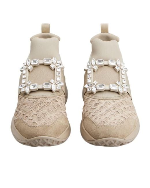 Roger Vivier Natural Viv Run Sneakers