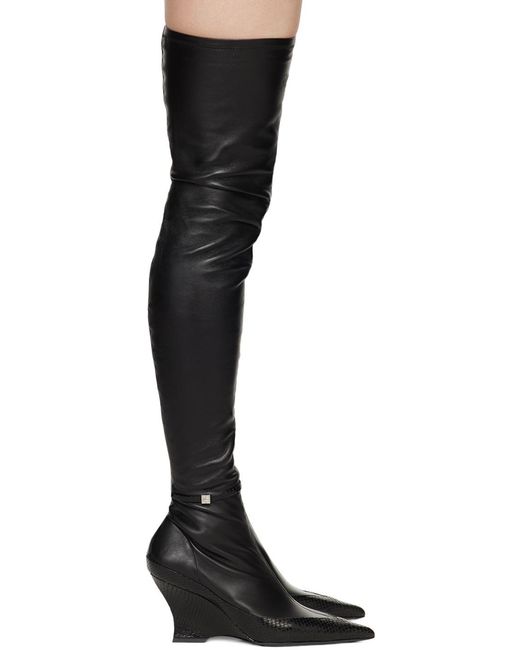 Givenchy Black Raven Over-The-Knee Boots
