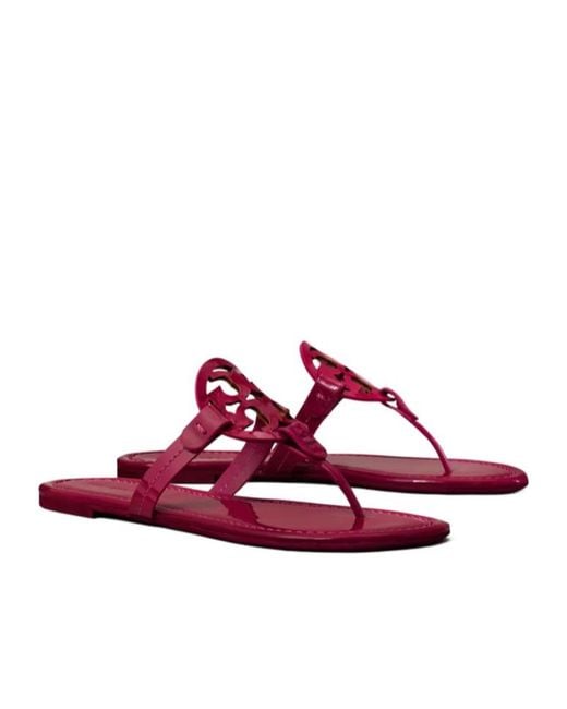 Tory Burch Purple Miller Cut-Out Miller Sandals