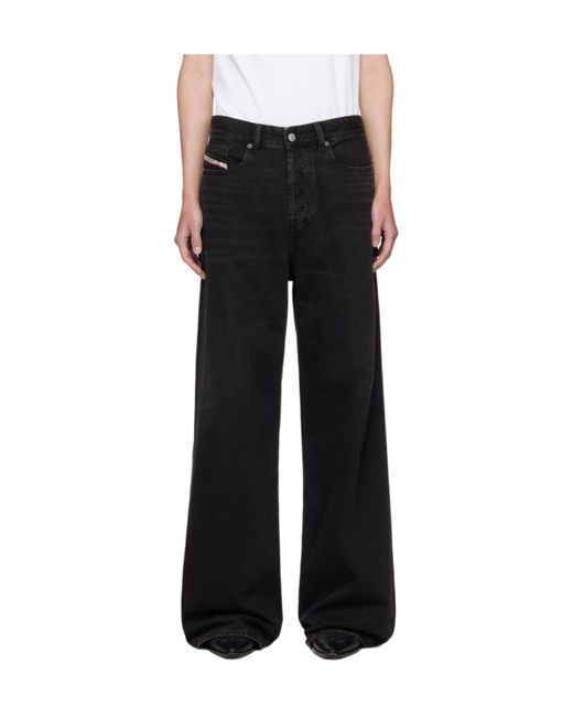 DIESEL Black D-Rise Jeans for men
