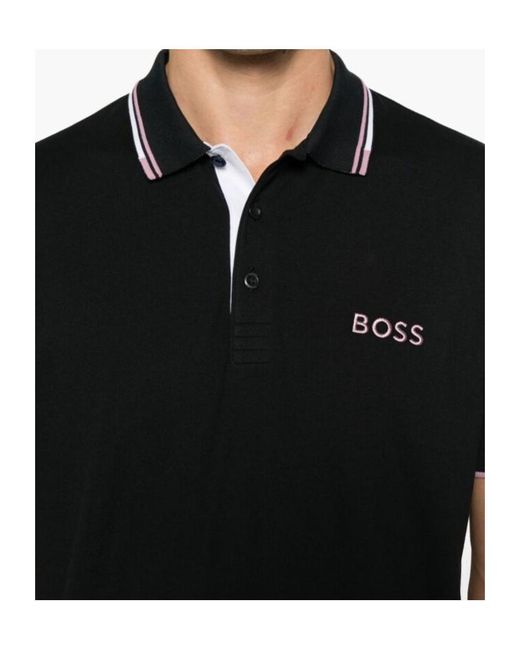 Boss Black Boss Logo Embroidered Short-Sleeved Polo Shirt for men