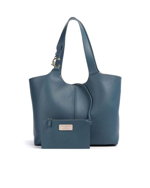 Coccinelle Blue C-Easy Large Shoulder Bag