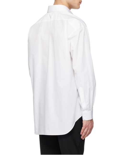 Moschino White Long Sleeve Shirt for men