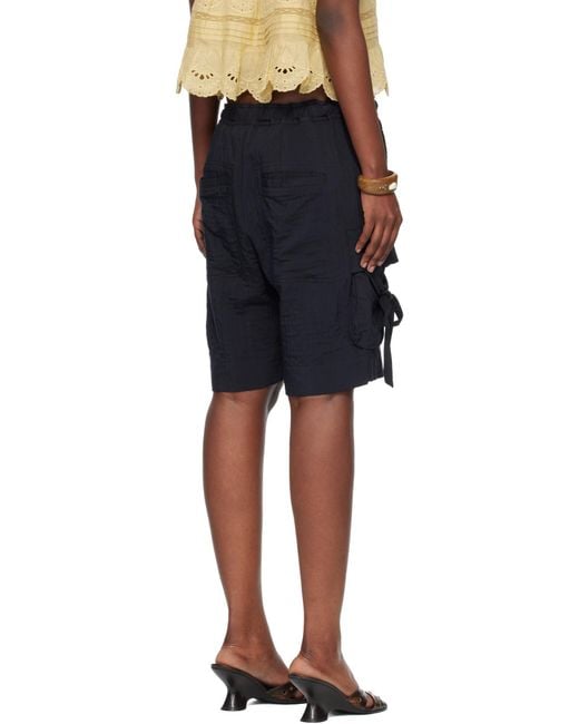 Isabel Marant Blue Isabel Marant Étoile Bermia Tie Detailed Shorts