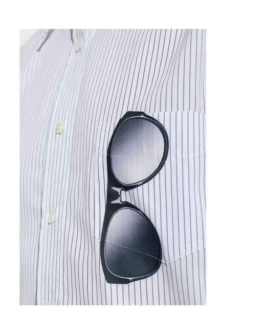 Moschino Blue Shirt With Pockets
