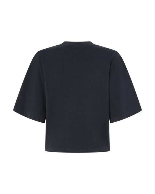 Pinko Blue Embroidered-Logo T-Shirt
