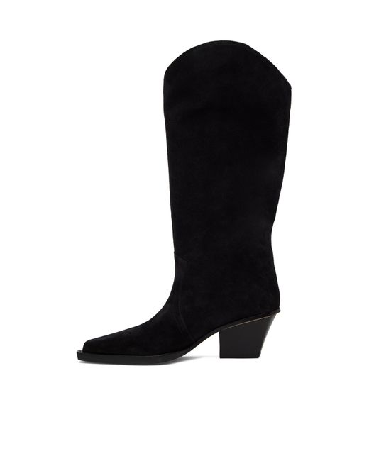 Paris Texas Black Pointed Toe Boots