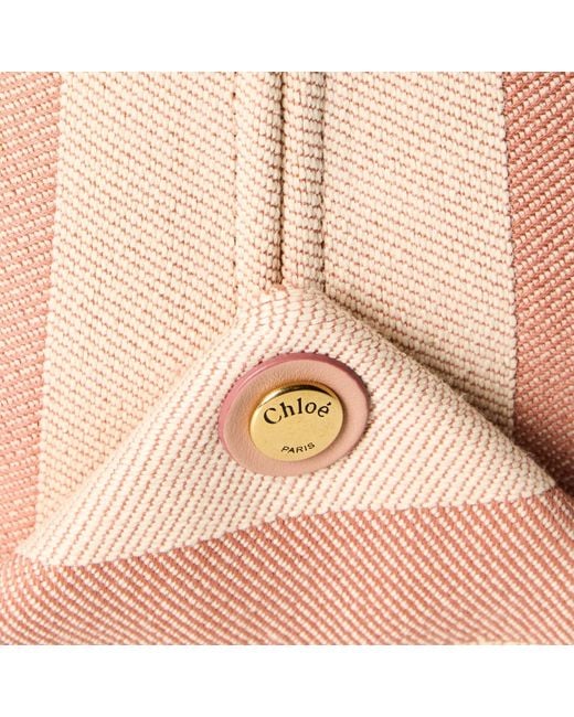 Chloé Natural Striped Tote Bag
