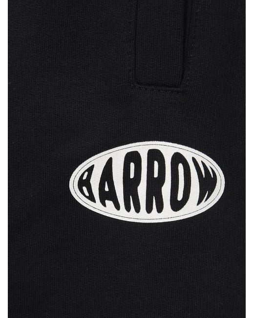 Barrow Black Logo-Print Shorts for men