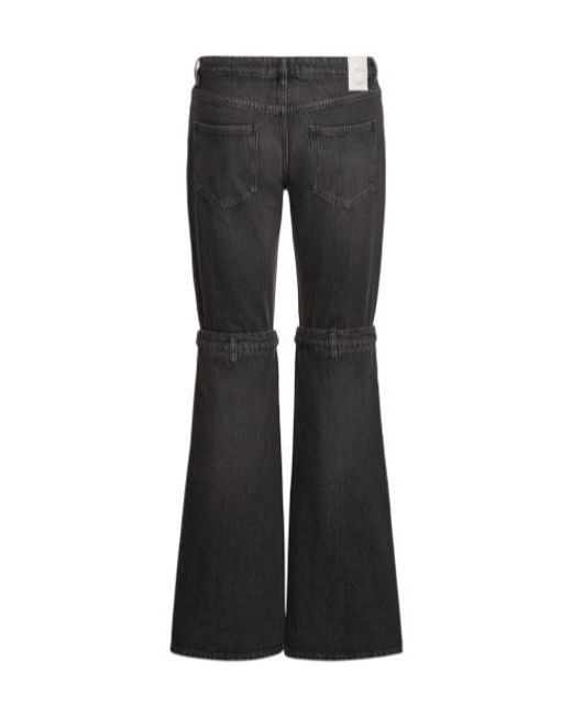 Coperni Black Knee Detail Denim Trousers for men