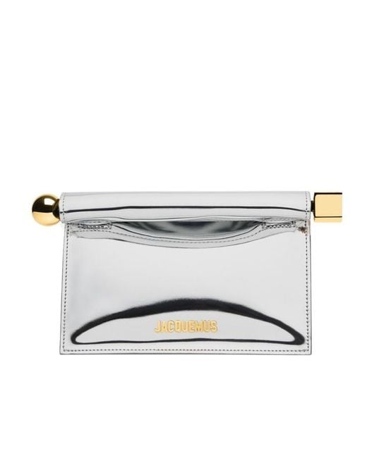 Jacquemus White Small Rond Carré Clutch Bag