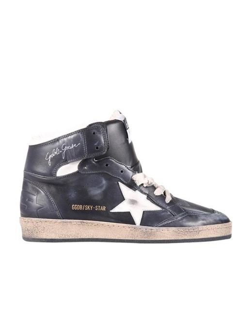Golden Goose Deluxe Brand Blue Sky-Star Sneakers for men