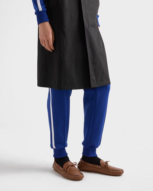 Prada Blue Technical Fabric Pants for men